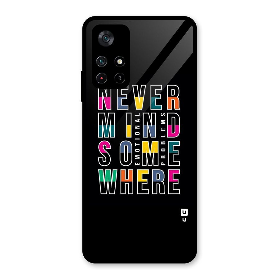 Nevermind Somewhere Glass Back Case for Poco M4 Pro 5G