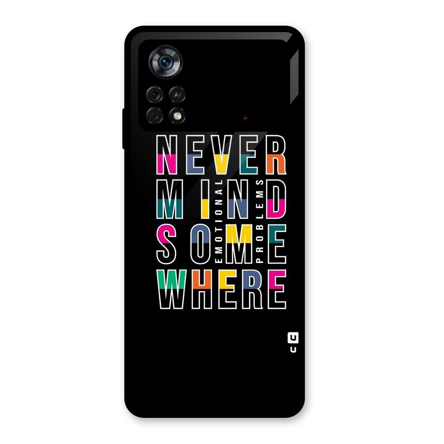 Nevermind Somewhere Glass Back Case for Poco X4 Pro 5G