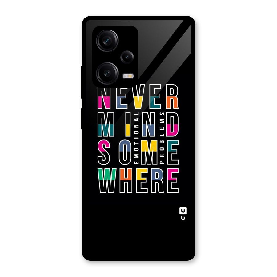Nevermind Somewhere Glass Back Case for Redmi Note 12 Pro