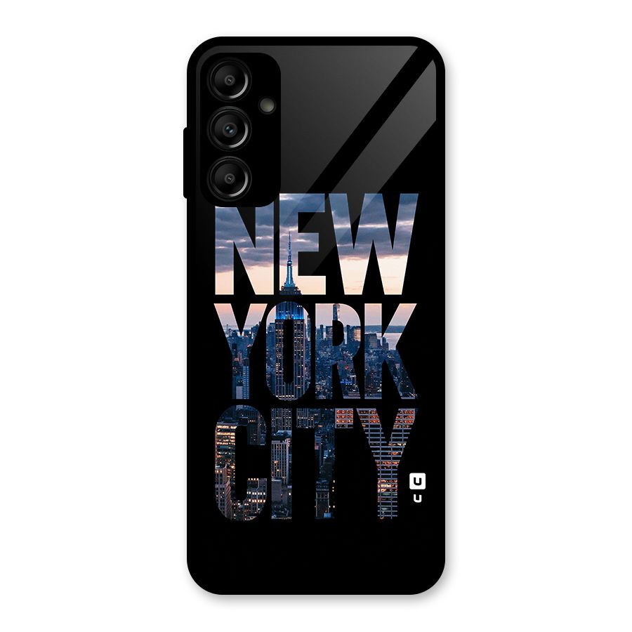 New York City Glass Back Case for Galaxy A14 5G