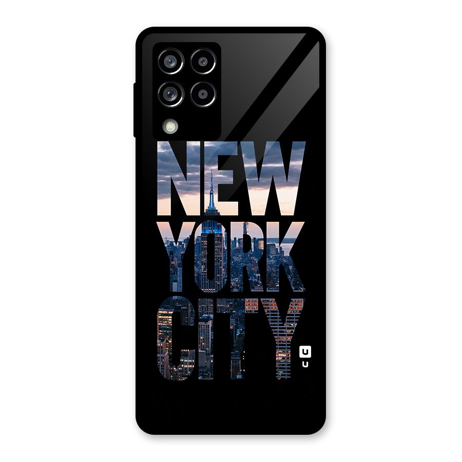 New York City Glass Back Case for Galaxy M53 5G
