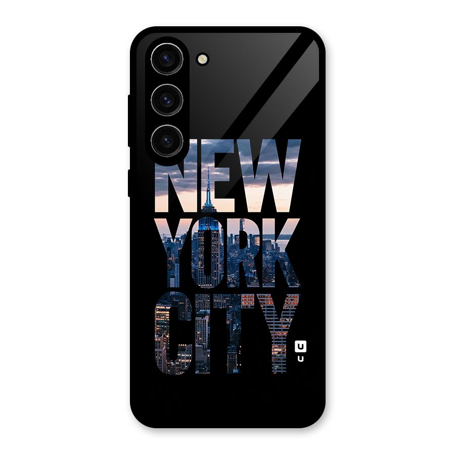 New York City Glass Back Case for Galaxy S23 Plus