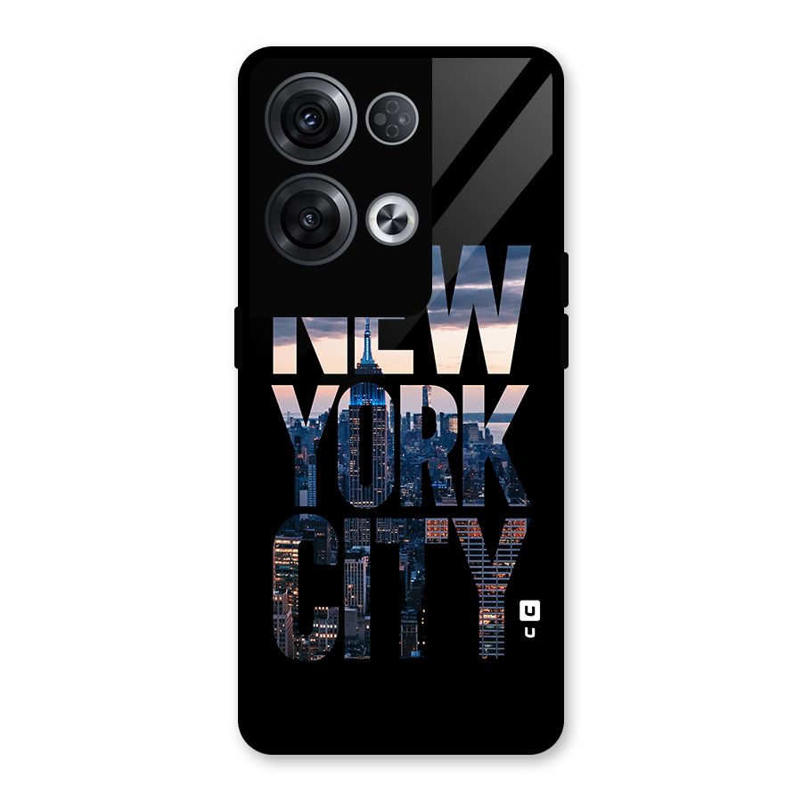 New York City Glass Back Case for Oppo Reno8 Pro 5G