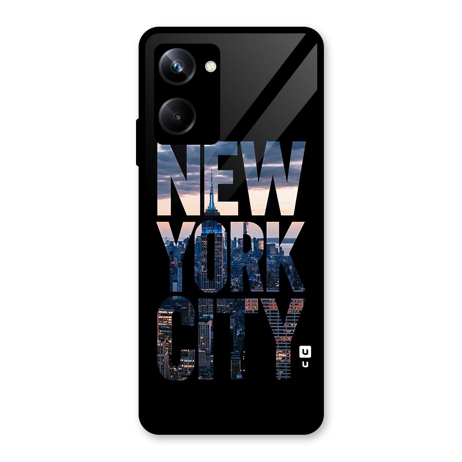 New York City Glass Back Case for Realme 10 Pro