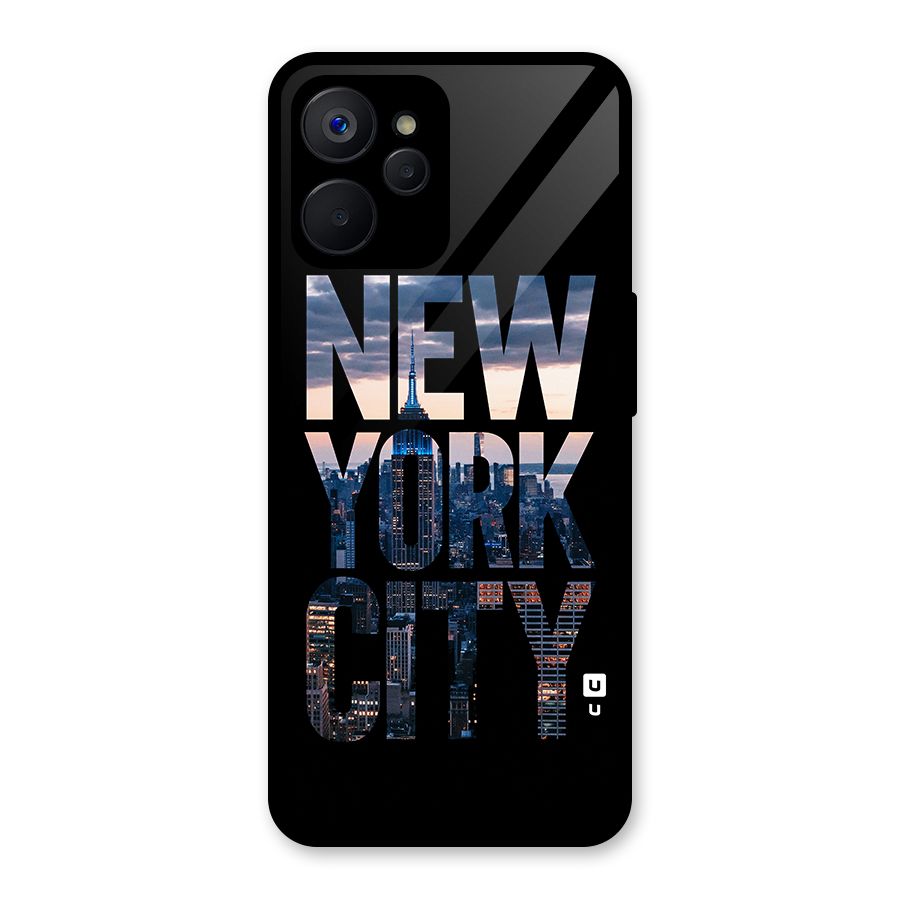 New York City Glass Back Case for Realme 9i 5G