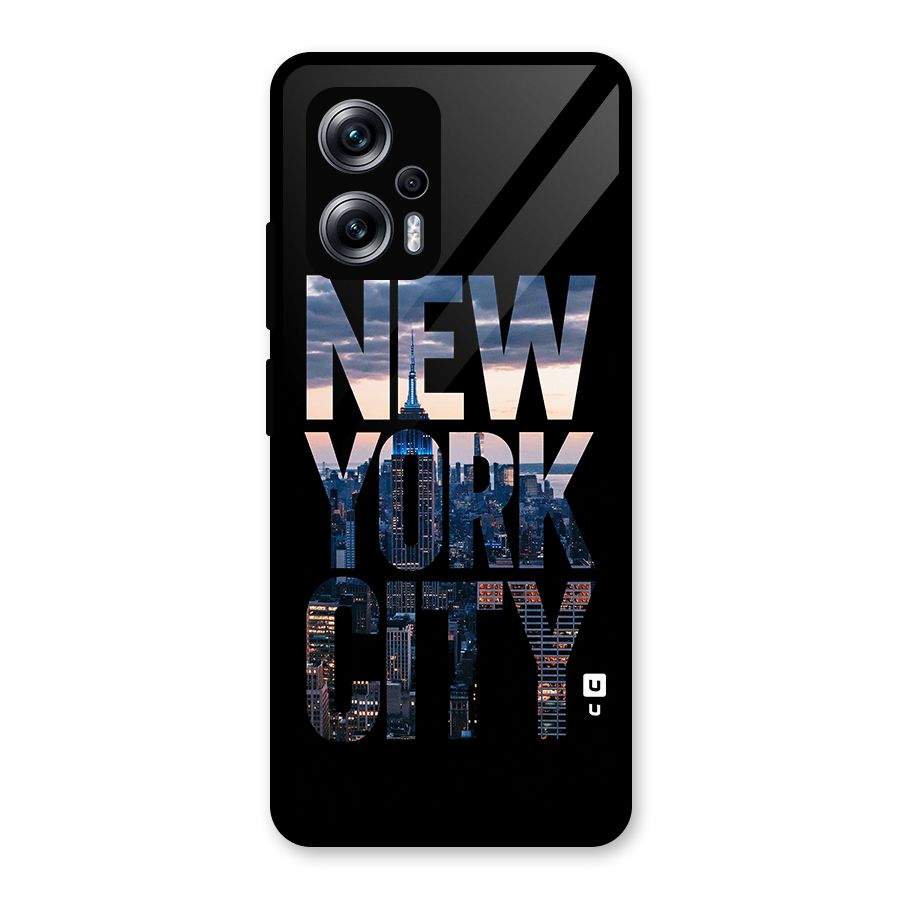 New York City Glass Back Case for Redmi K50i