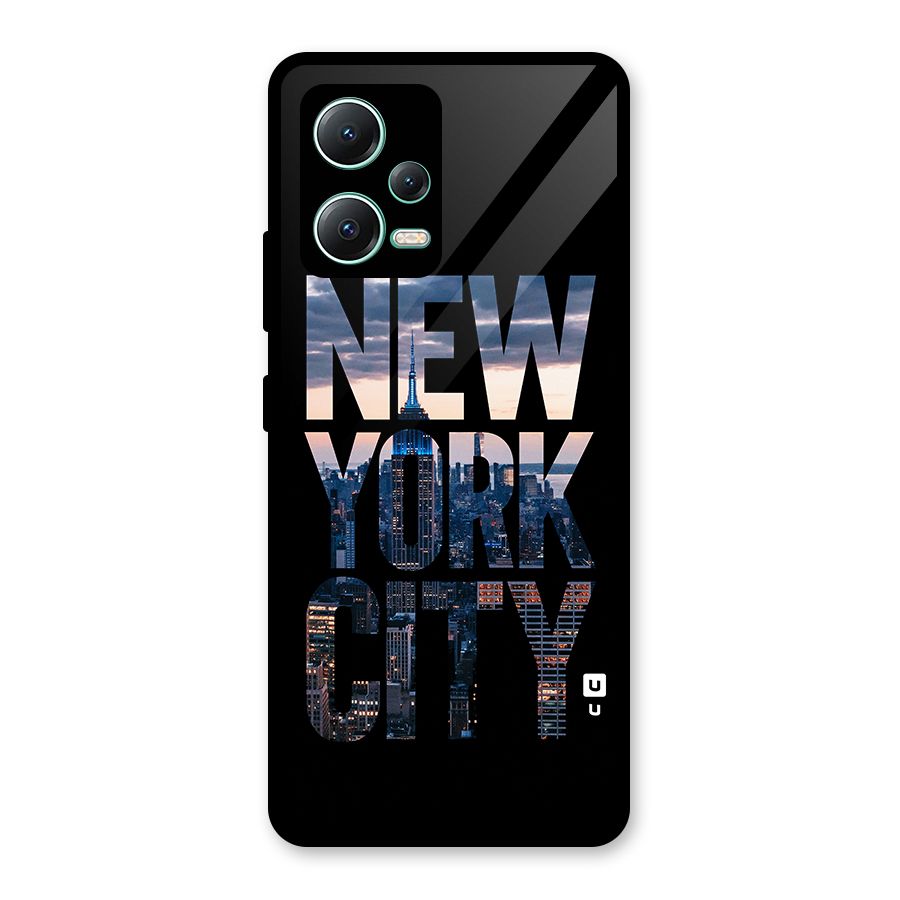 New York City Glass Back Case for Redmi Note 12 5G