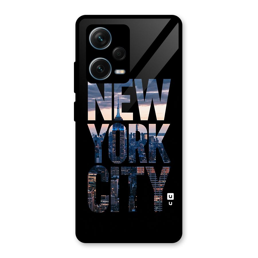 New York City Glass Back Case for Redmi Note 12 Pro Plus 5G