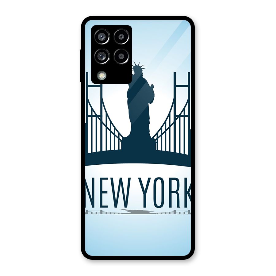 New York Skyline Glass Back Case for Galaxy M53 5G