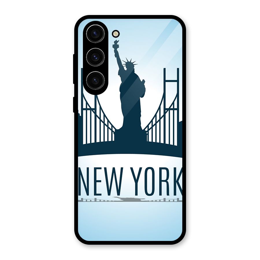 New York Skyline Glass Back Case for Galaxy S23 Plus