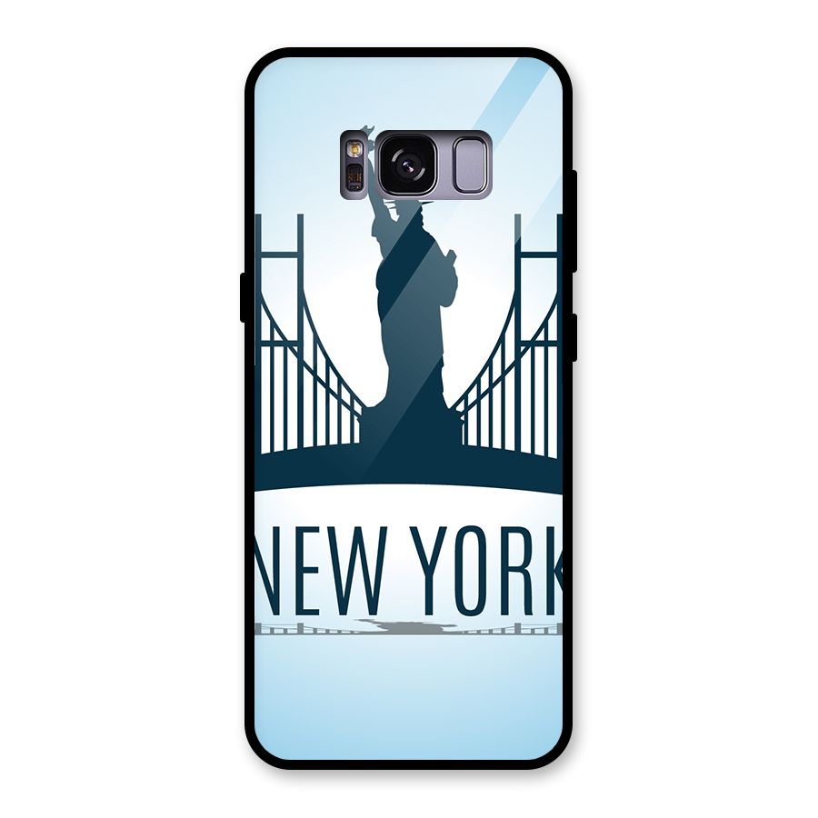 New York Skyline Glass Back Case for Galaxy S8