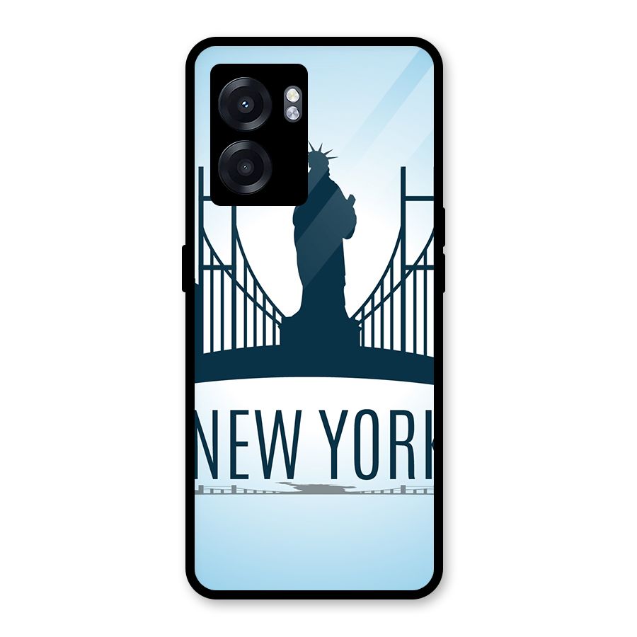 New York Skyline Glass Back Case for Oppo K10 (5G)