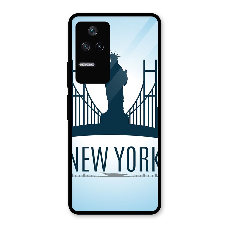 New York Skyline Glass Back Case for Poco F4 5G