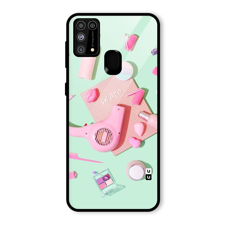 Night Out Slay Glass Back Case for Galaxy M31
