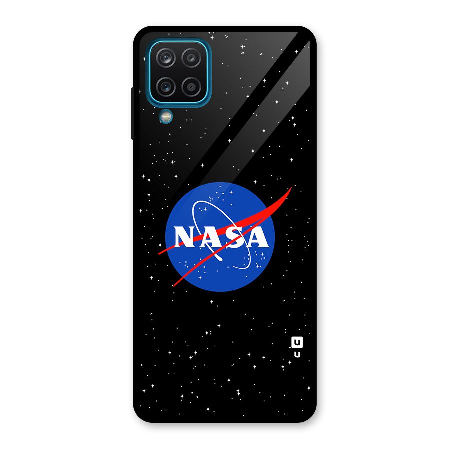 Night Sky NASA Glass Back Case for Galaxy A12