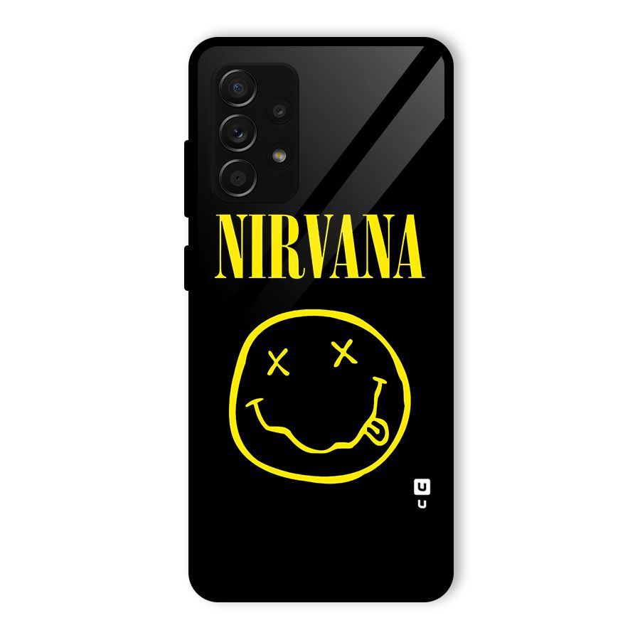 Nirvana Smiley Glass Back Case for Galaxy A53 5G