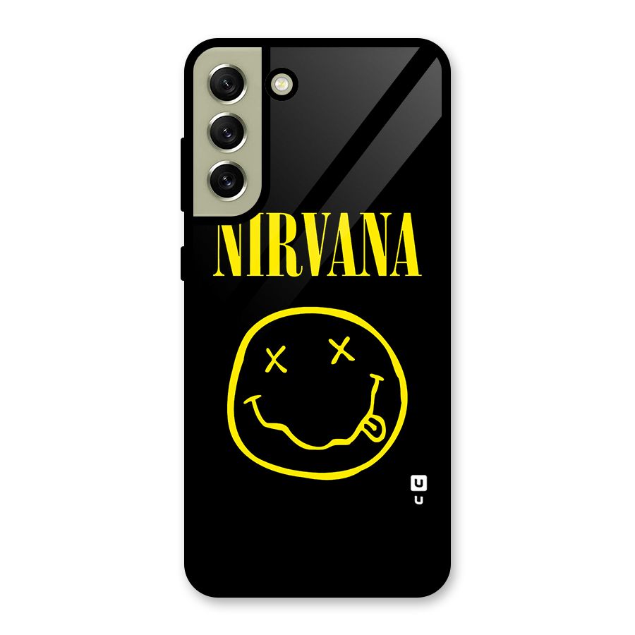 Nirvana Smiley Glass Back Case for Galaxy S21 FE 5G