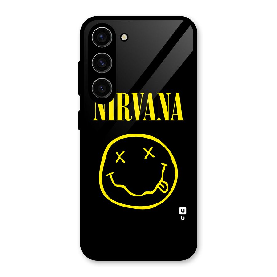 Nirvana Smiley Glass Back Case for Galaxy S23