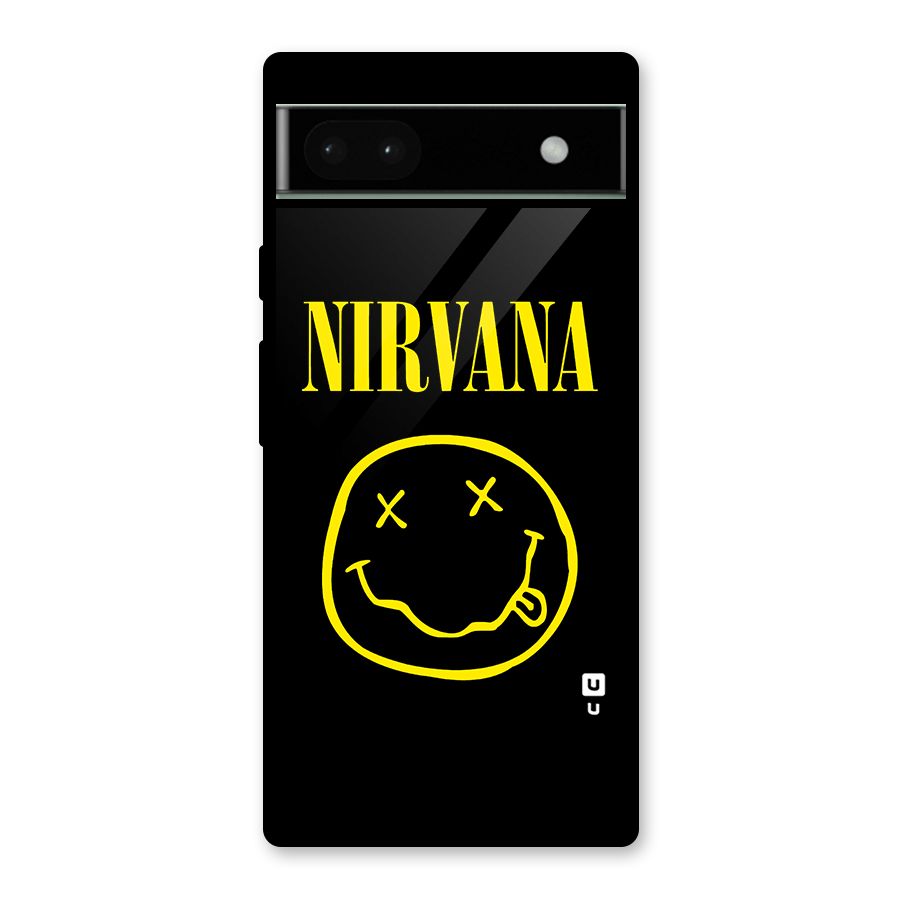 Nirvana Smiley Glass Back Case for Google Pixel 6a