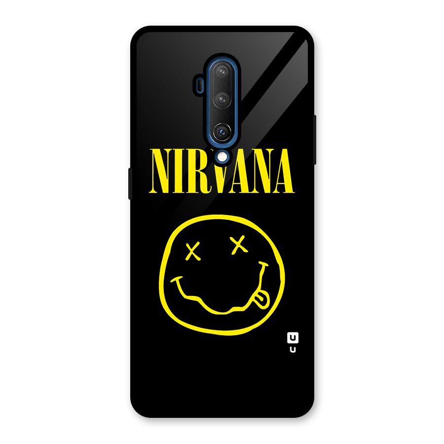 Nirvana Smiley Glass Back Case for OnePlus 7T Pro