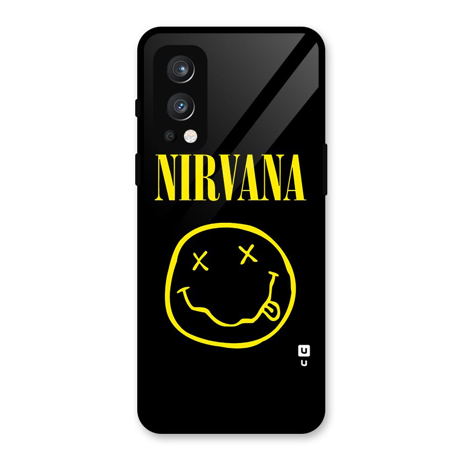 Nirvana Smiley Glass Back Case for OnePlus Nord 2 5G
