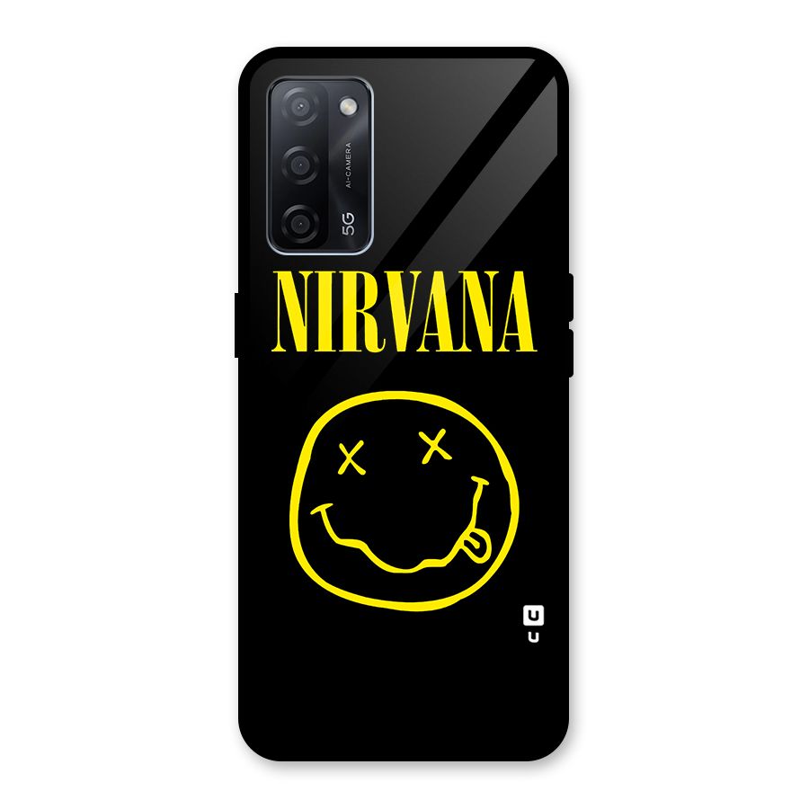 Nirvana Smiley Glass Back Case for Oppo A53s 5G