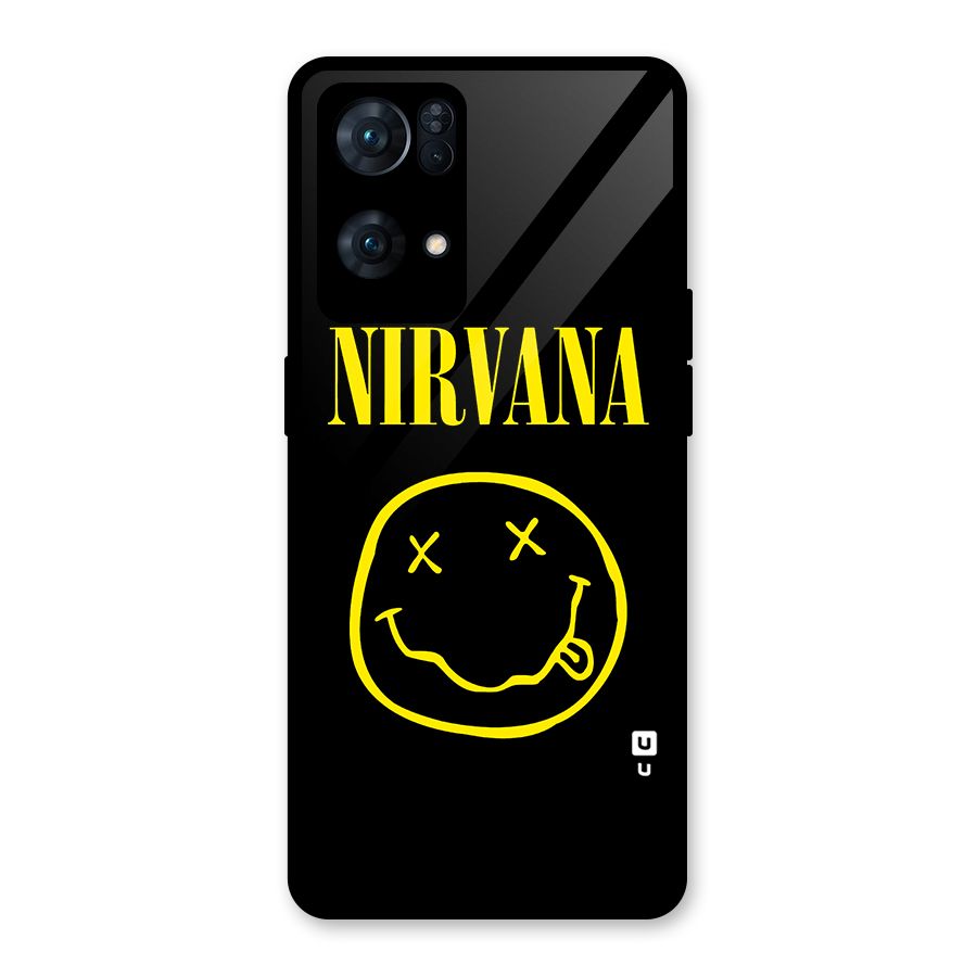 Nirvana Smiley Glass Back Case for Oppo Reno7 Pro 5G