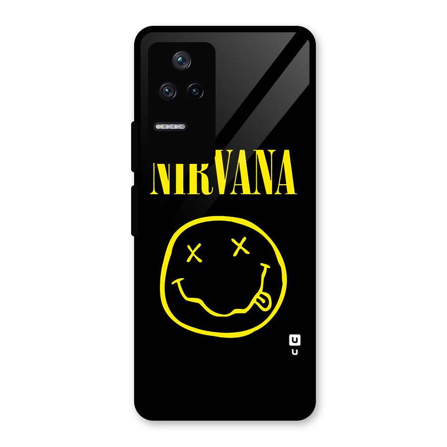 Nirvana Smiley Glass Back Case for Poco F4 5G