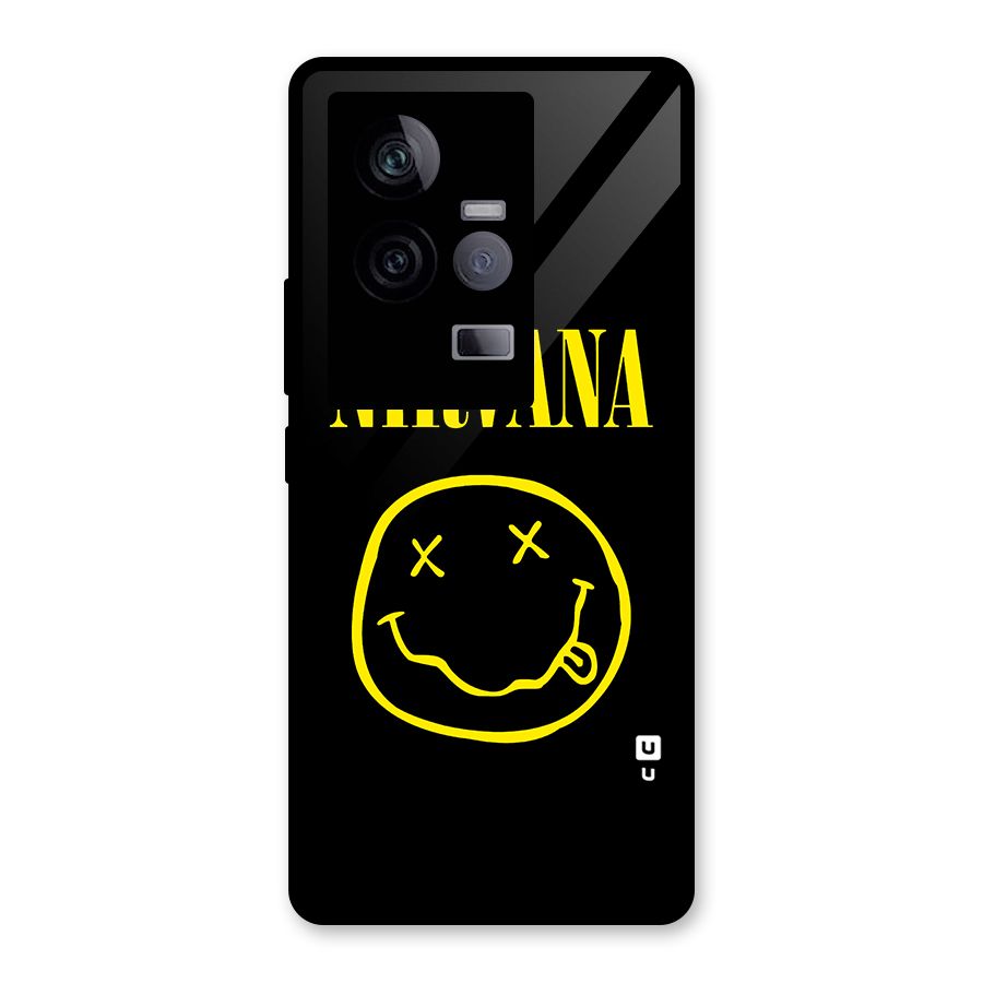 Nirvana Smiley Glass Back Case for Vivo iQOO 11 5G