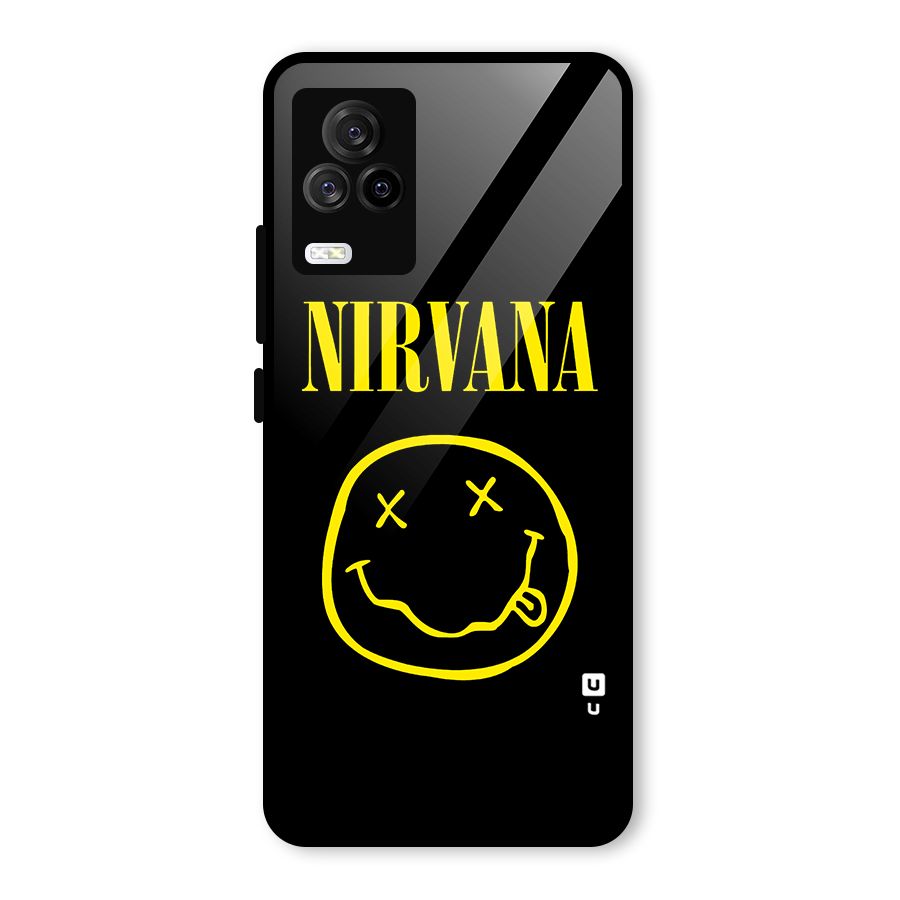 Nirvana Smiley Glass Back Case for Vivo iQOO 7 Legend 5G