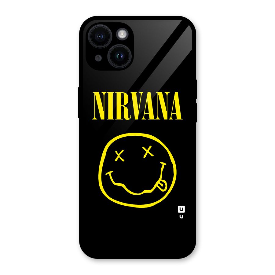 Nirvana Smiley Glass Back Case for iPhone 14