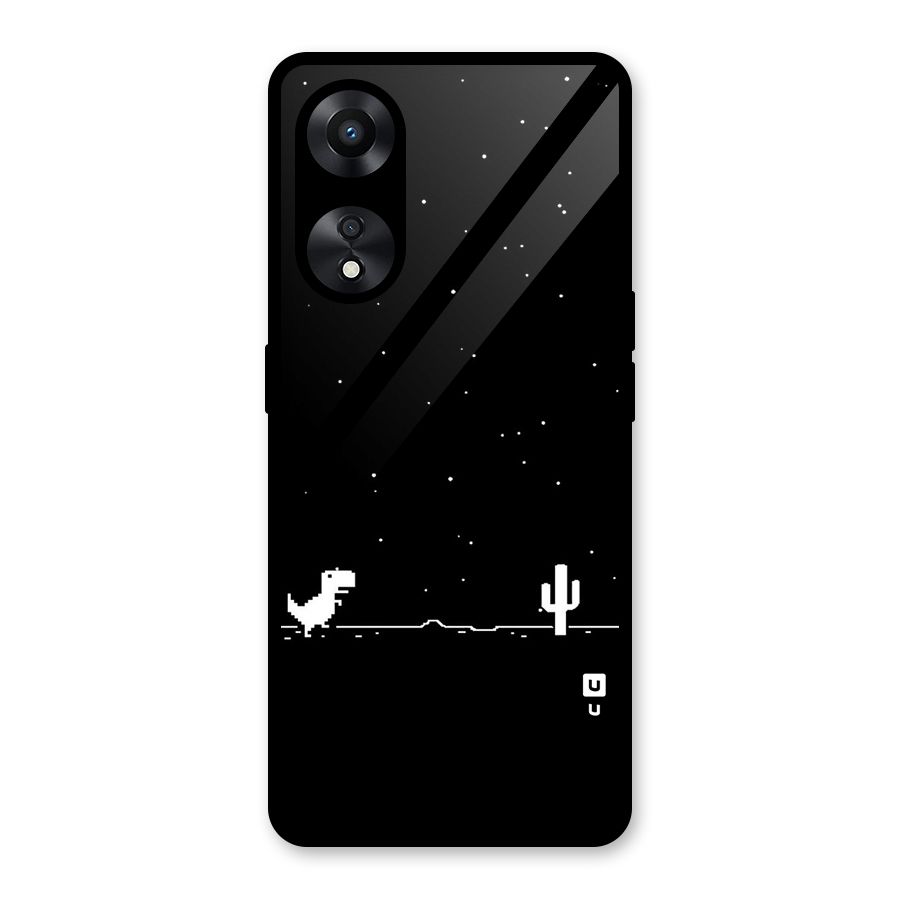 No Connection Night Glass Back Case for Oppo A78