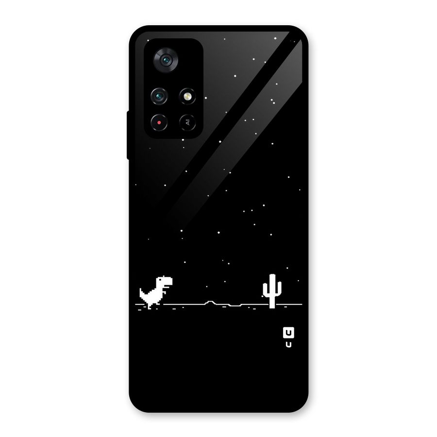 No Connection Night Glass Back Case for Poco M4 Pro 5G