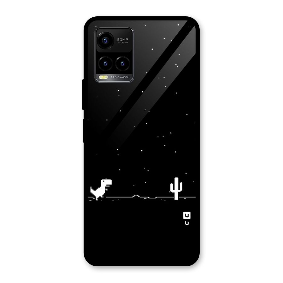 No Connection Night Glass Back Case for Vivo Y21T