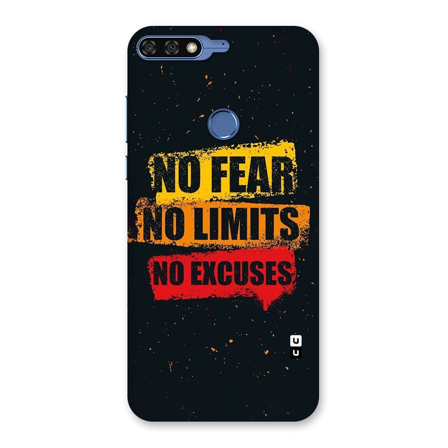 No Fear No Limits Back Case for Honor 7C