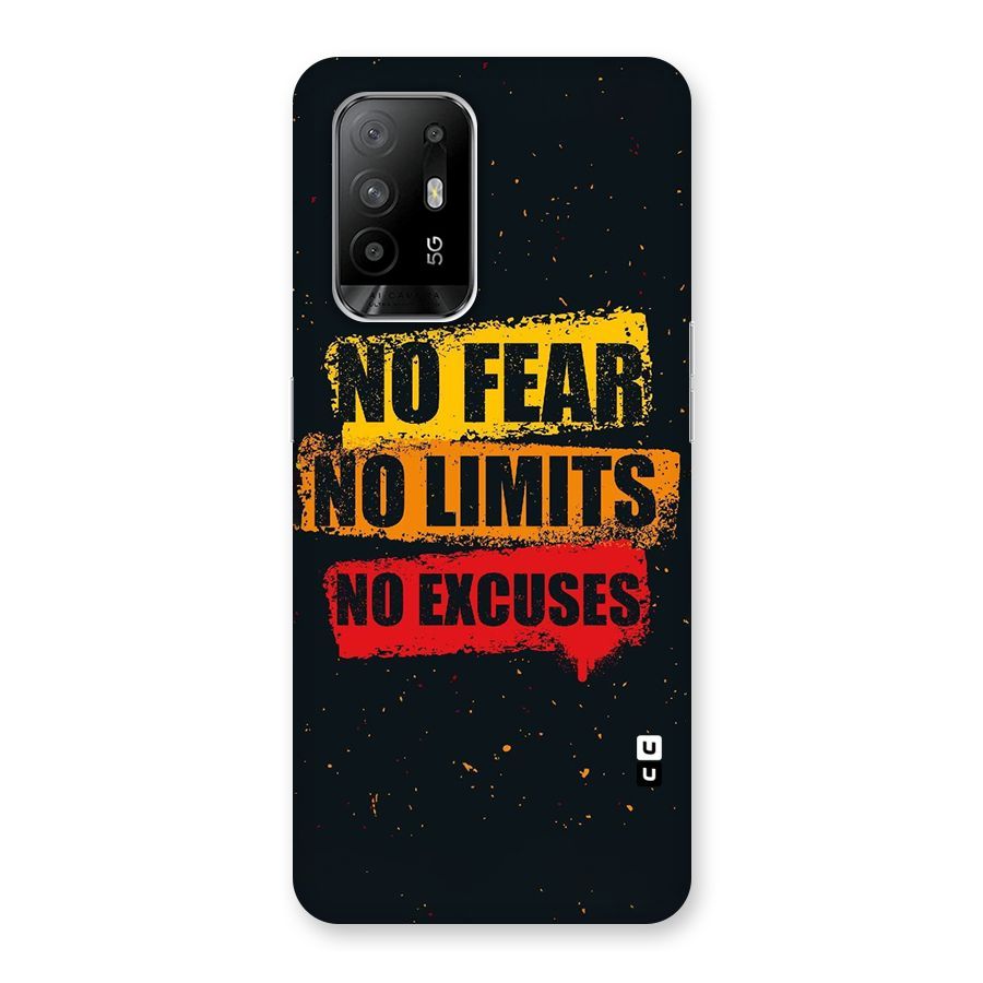 No Fear No Limits Back Case for Oppo F19 Pro Plus 5G
