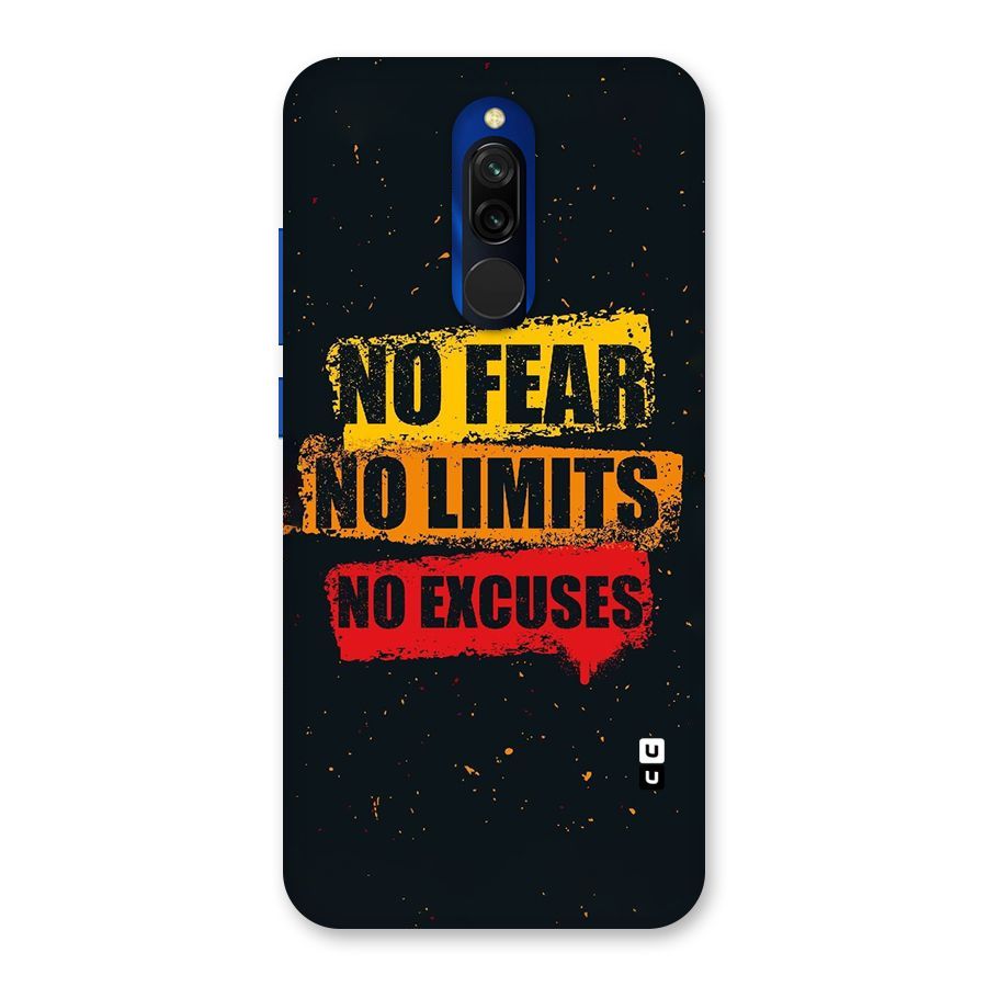 No Fear No Limits Back Case for Redmi 8