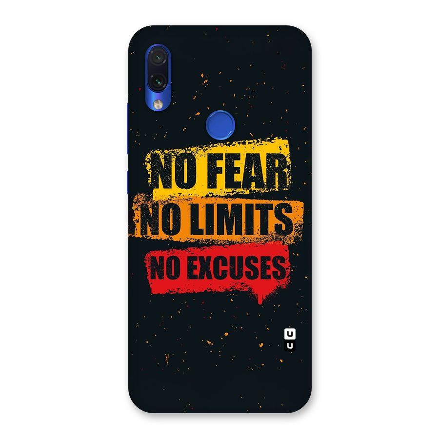 No Fear No Limits Back Case for Redmi Note 7