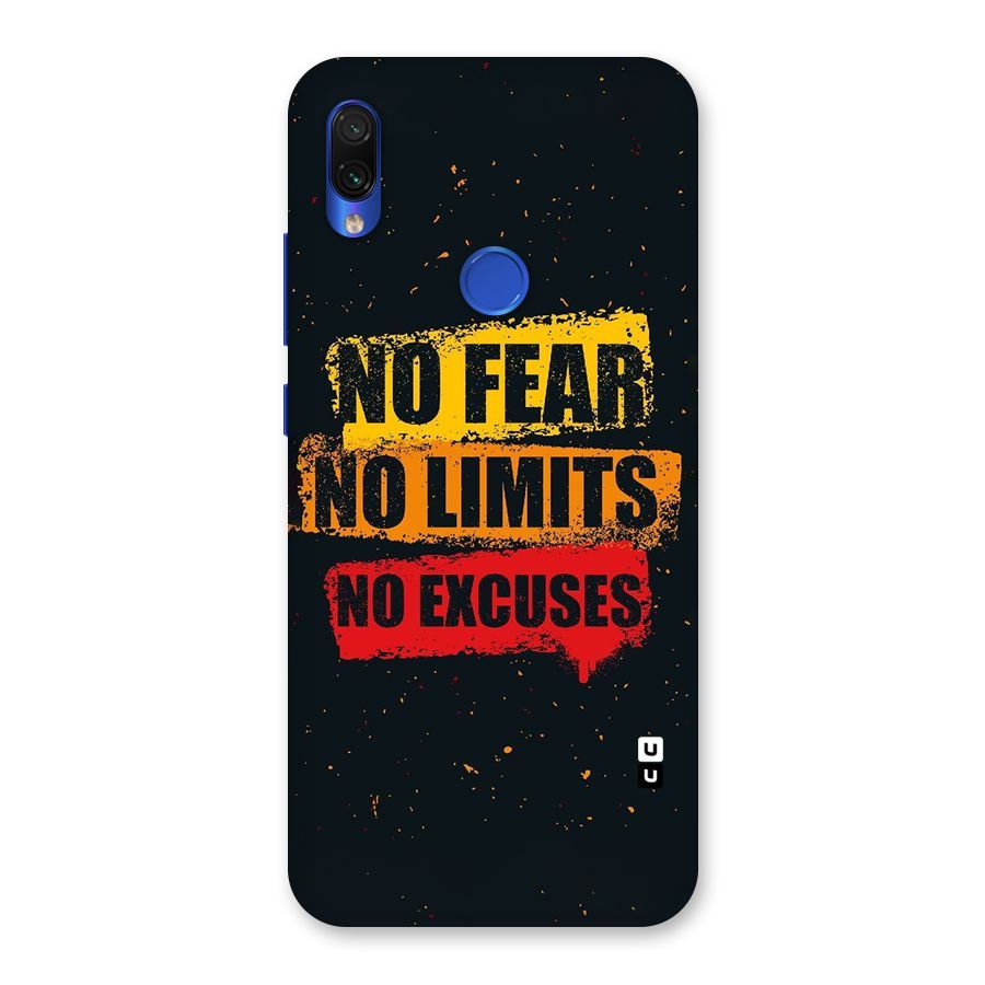 No Fear No Limits Back Case for Redmi Note 7S