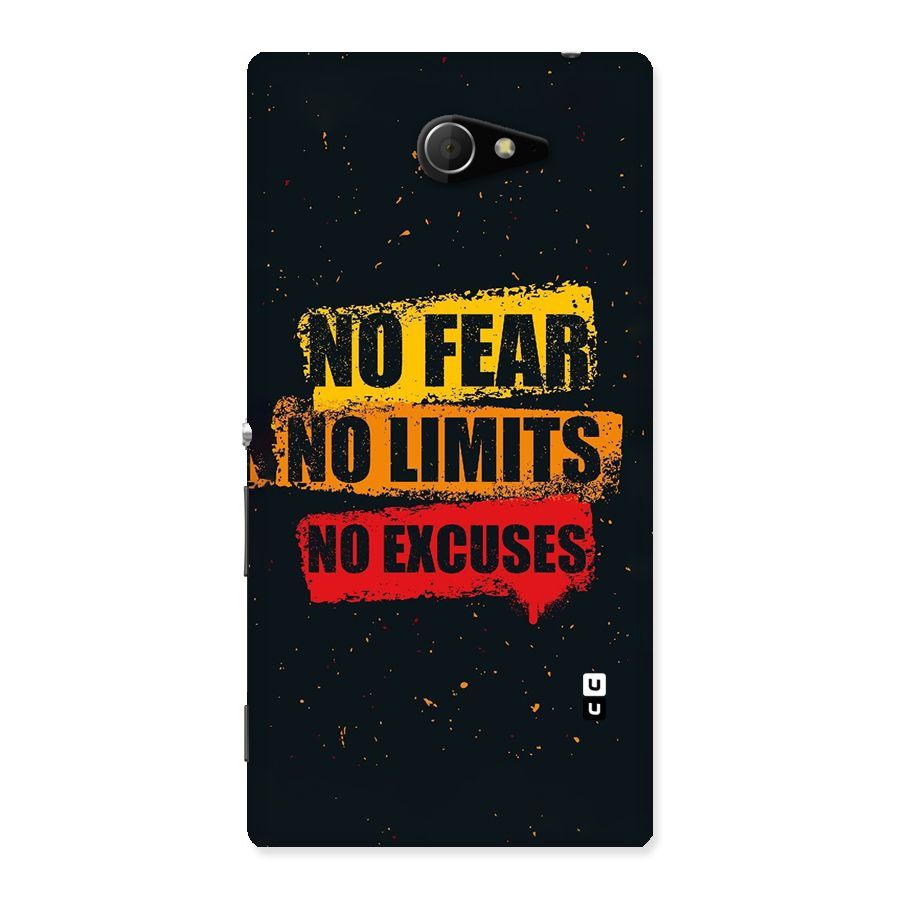 No Fear No Limits Back Case for Sony Xperia M2