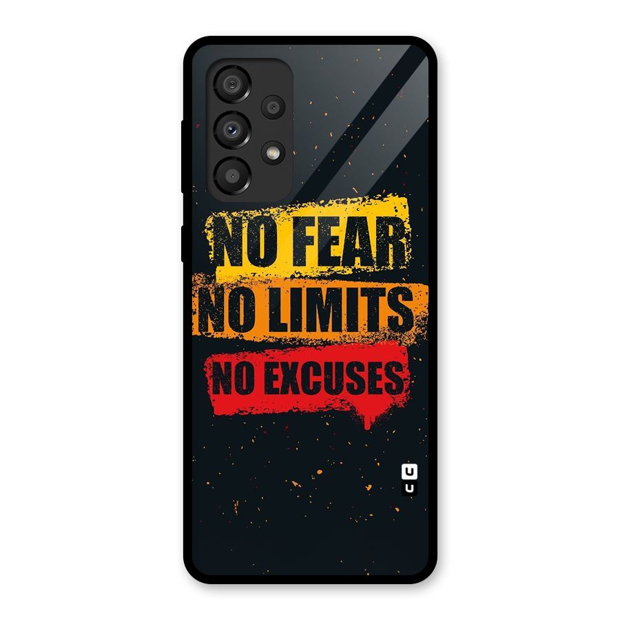 No Fear No Limits Glass Back Case for Galaxy A33 5G