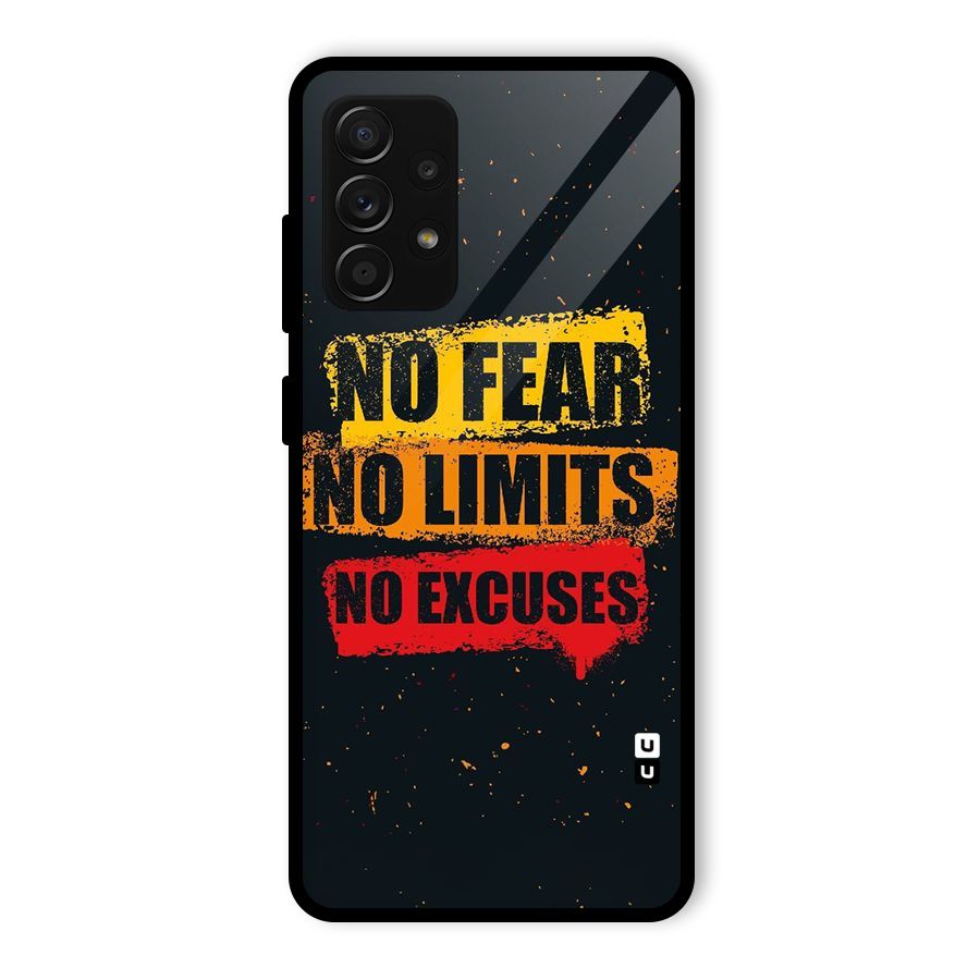 No Fear No Limits Glass Back Case for Galaxy A53 5G
