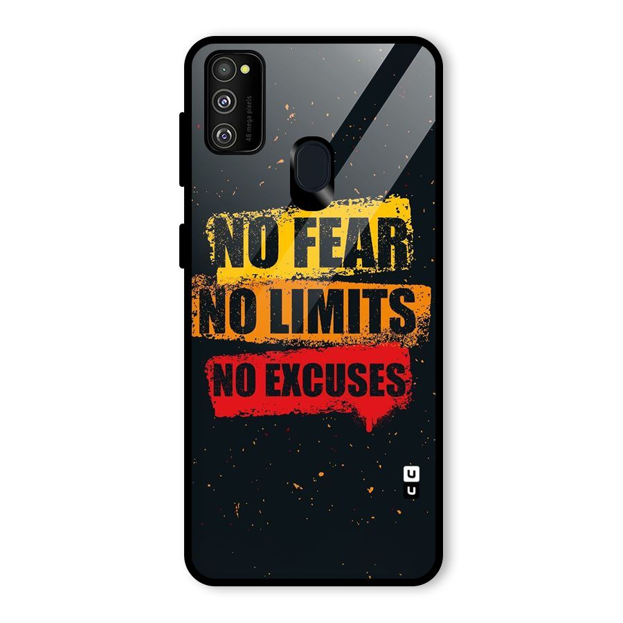 No Fear No Limits Glass Back Case for Galaxy M30s