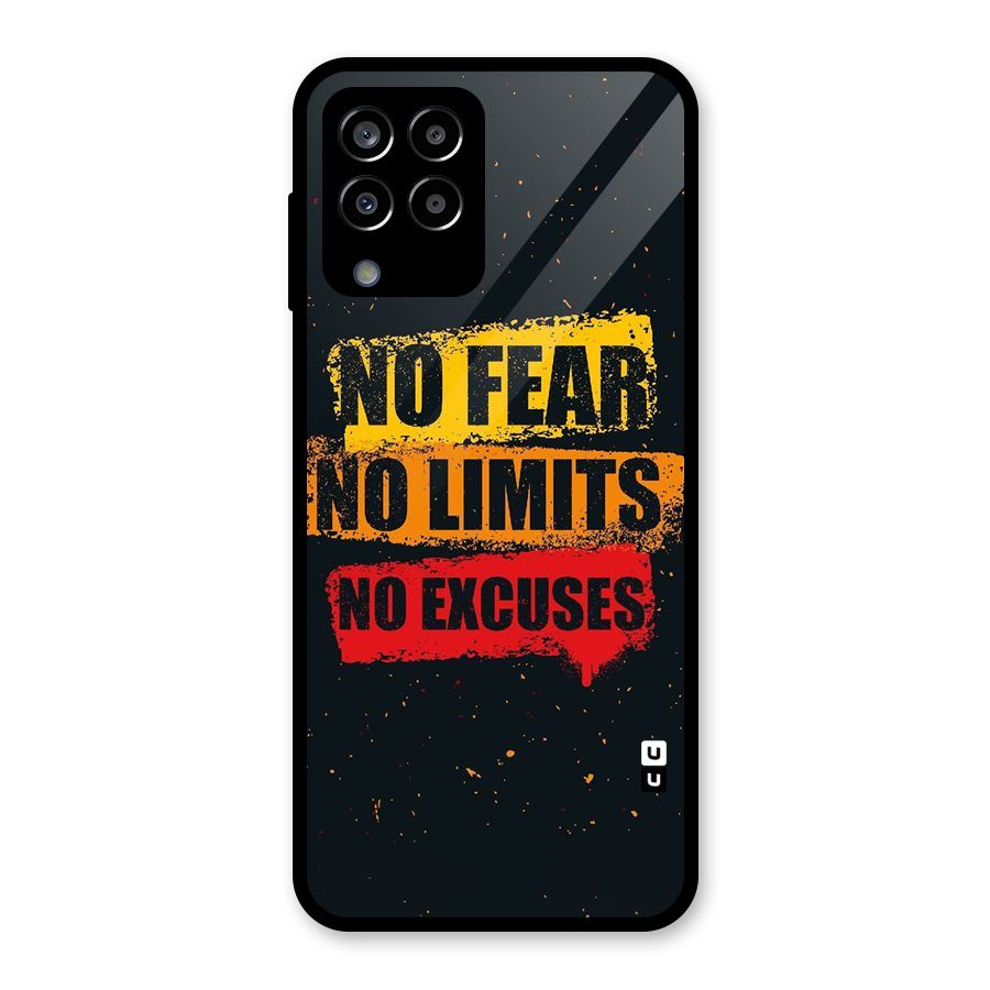 No Fear No Limits Glass Back Case for Galaxy M33