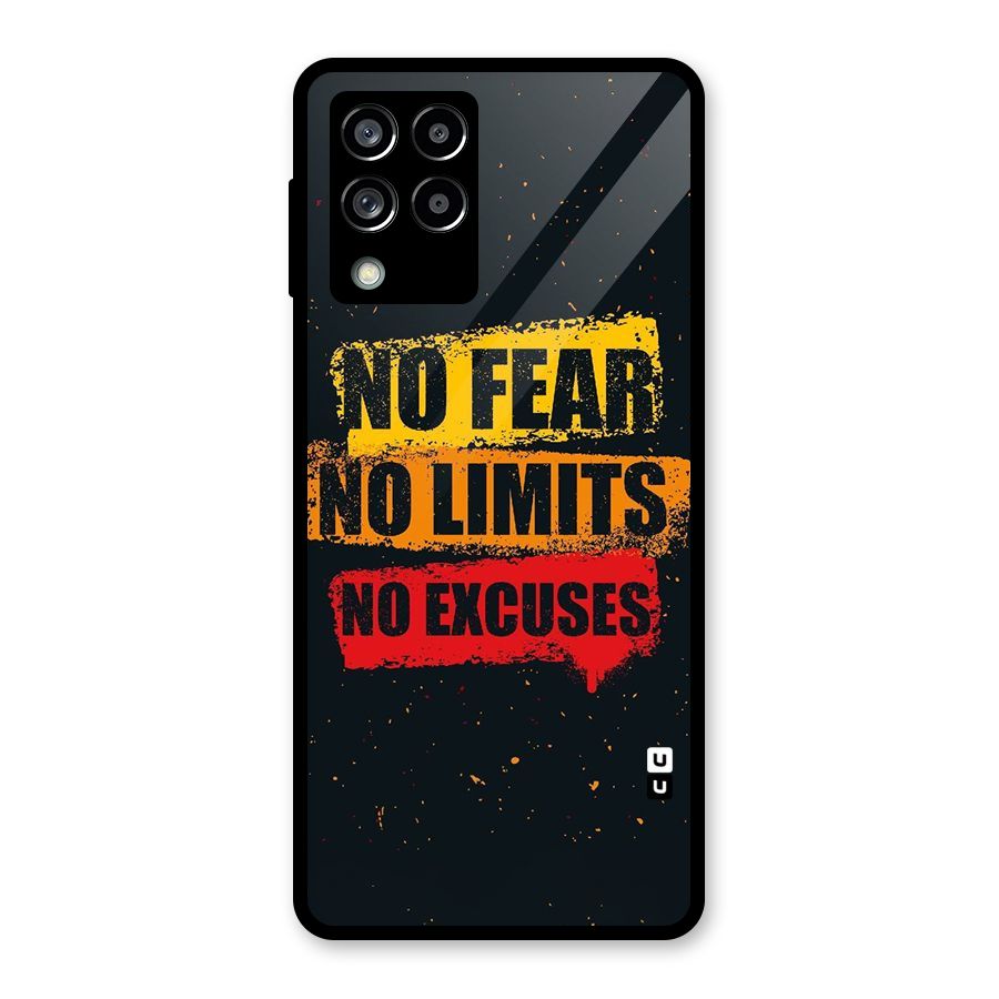 No Fear No Limits Glass Back Case for Galaxy M53 5G