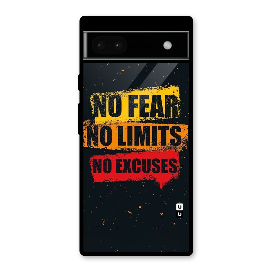 No Fear No Limits Glass Back Case for Google Pixel 6a