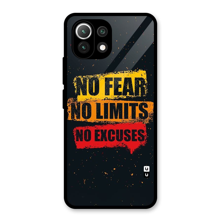 No Fear No Limits Glass Back Case for Mi 11 Lite