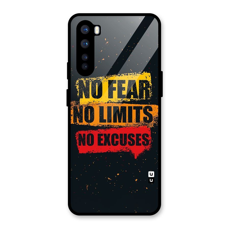 No Fear No Limits Glass Back Case for OnePlus Nord