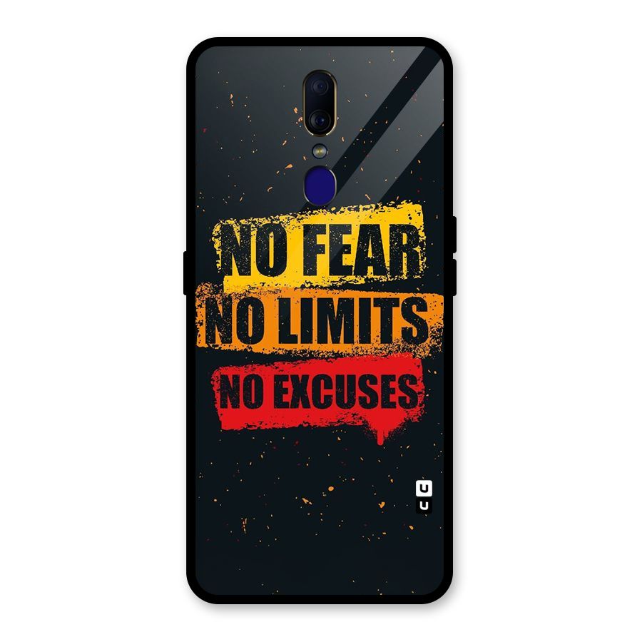No Fear No Limits Glass Back Case for Oppo F11