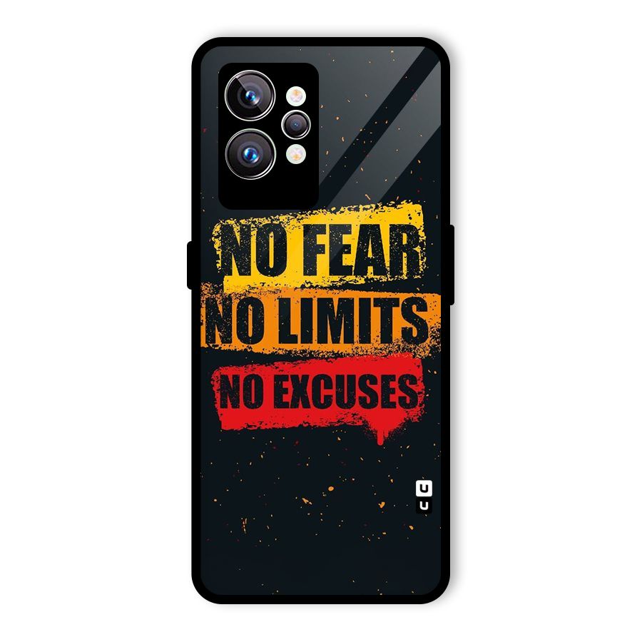 No Fear No Limits Glass Back Case for Realme GT2 Pro